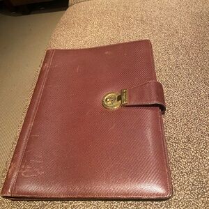 Elegant Brown Leather Ferragamo Notebook